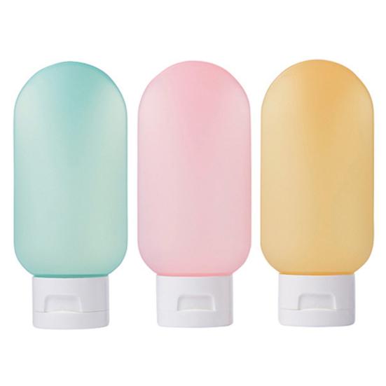 3Pcs/Set 60ML Travel Refillable Bottle Portable Leak Proof Reusable Lotion Shampoo Mouthwash