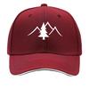 Mountain Pine Forest Camouflage Silhouette Graphic Sandwich Baseball Cap Sun Cap Outdoor Workouts Hat