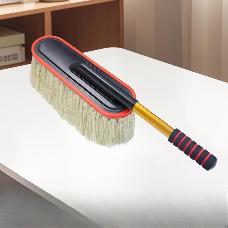 Car wash mop dust removal duster with wax brush does not hurt car paint wipe artifact cleaning soft bristle brush cleaning tool