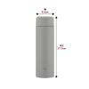 Zojirushi Vacuum Insulated Bottle SM-ZB48-HM 480ml Stainless Steel Mug Seamless Spout Gasket Easy to Clean Medium Gray