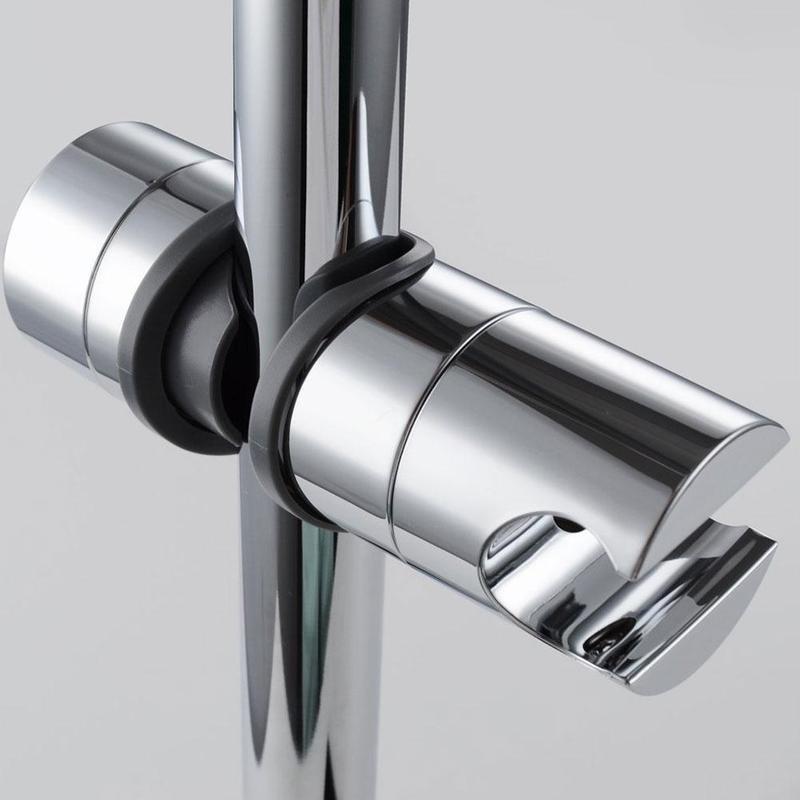 20~25Mm Bathroom Shower Rail Head Slider Holder Adjustable Clamp Holder Bracket