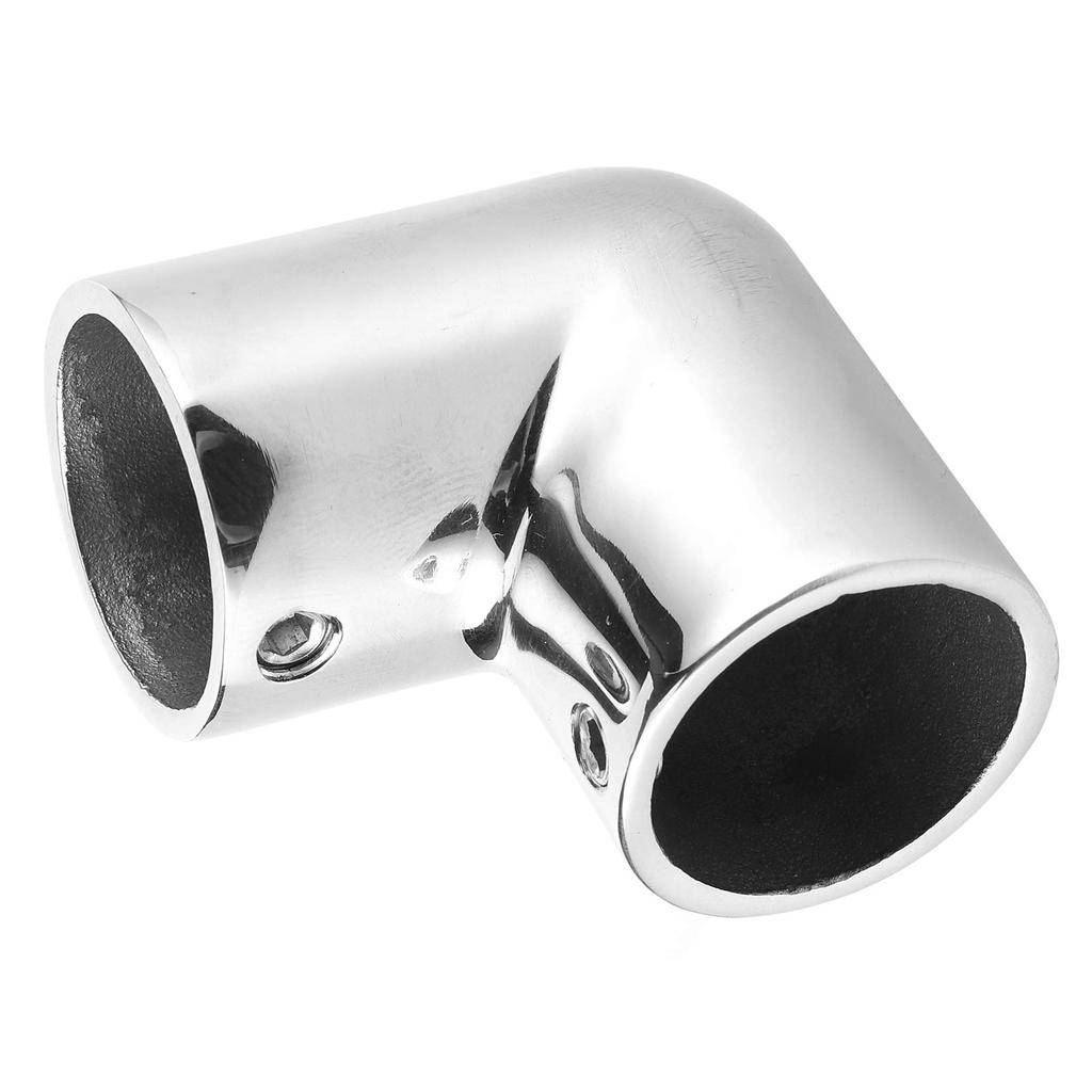 Boat Pipe Connector Marine Yacht 90° Elbow Tube Joint Stainless Steel Hand Rail Fitting