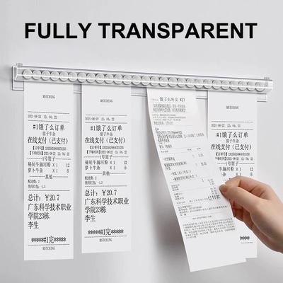 1/2Pcs 30/40/50Cm Kitchen Takeaway Order Organizer Ticket Holder Pvc Takeout Orders Restaurant Tickets Rack For Cafes Pubs