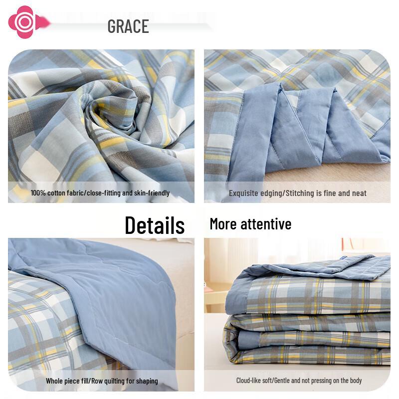 Grace 100% Cotton Antibacterial All-Season Quilt