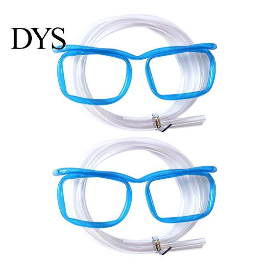 Wiederverwendbare Kinderstrohhalme 2 Stück Brille, Extra-lange biegbare Trinkhalme, Lustiges interaktives Spielzeugdesign, Party für Geburtstagsfeiern Lustiges Accessoire