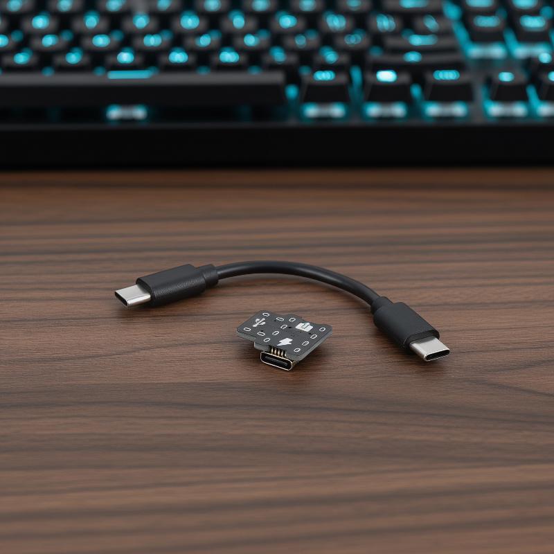 Typ C 1-zu-2 Stromverteiler USB-Adaptermodul für synchrones Laden und Datenübertragung in mobilen oder Laptop-Setups