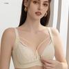 Tea Fiber Push-up Wire-free Maternity Bra Thin Front-opening Nursing Bra