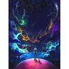 HUACAN DIY Full Drill Square Diamond Painting Landscape Diamond Embroidery Starry Sky Rhinestone Mosaic Painting