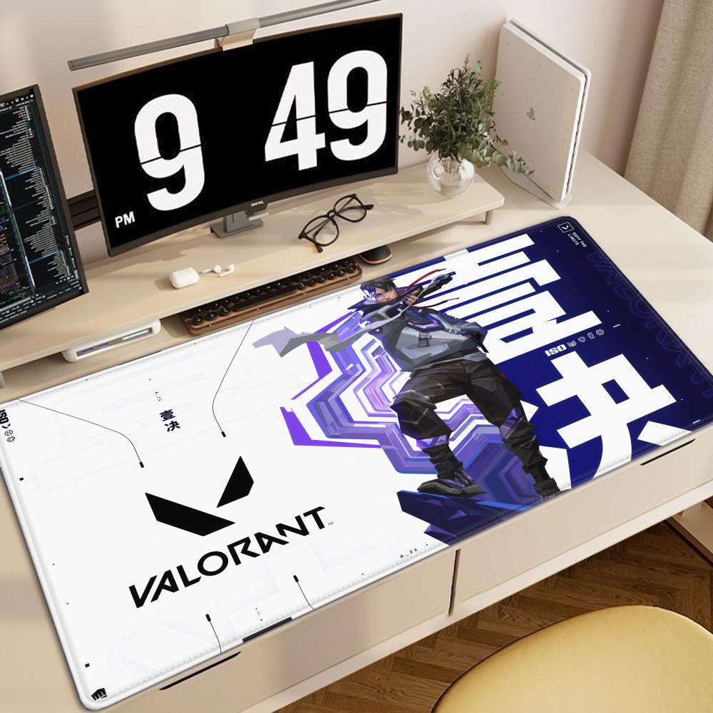 Grote Gaming Muismat Valorant ISO XXL Nieuwe Toetsenbordmat Gamer Muismat op De Tafel Snelheid Bureau Mat Anime x Muismatten