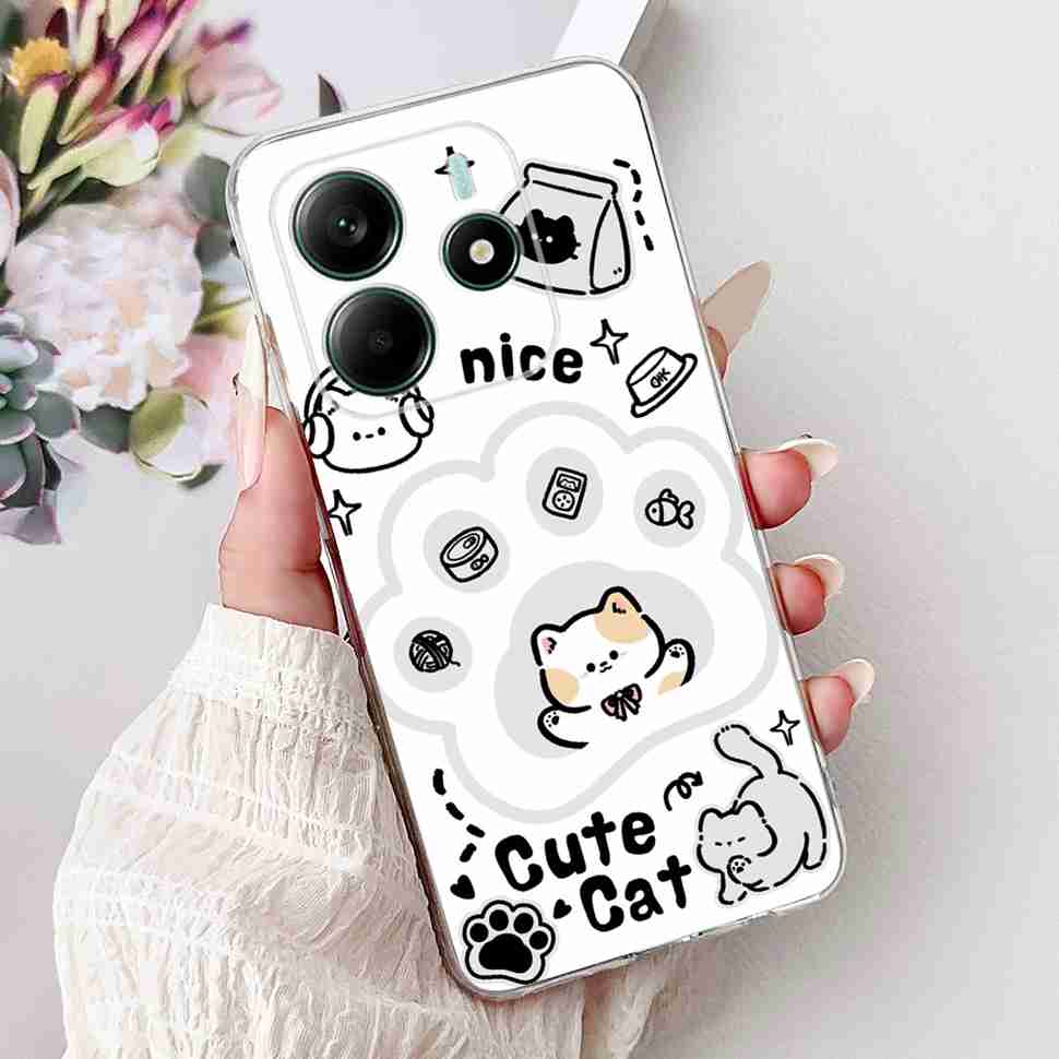 For Xiaomi Redmi Note 14 5G Case New Design Flowers Soft Silicone TPU Cover For Redmi Note 14Pro note14 Pro 5G 6.67" Bumper Bags