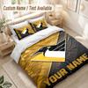 Custom Name Bedding Set 3 PiecesPittsburgh Penguins Print Duvet Cover + 2 Pillowcases Soft Bed Decor