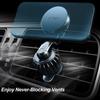 Universal 360° Magnetic Car Cell Phone Holder Air Vent Mount W/ 2 Metal Plates