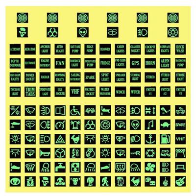 Sticker Sticker Labels Boat Truck Marine 132pcs Accessory 1 Sheet Night