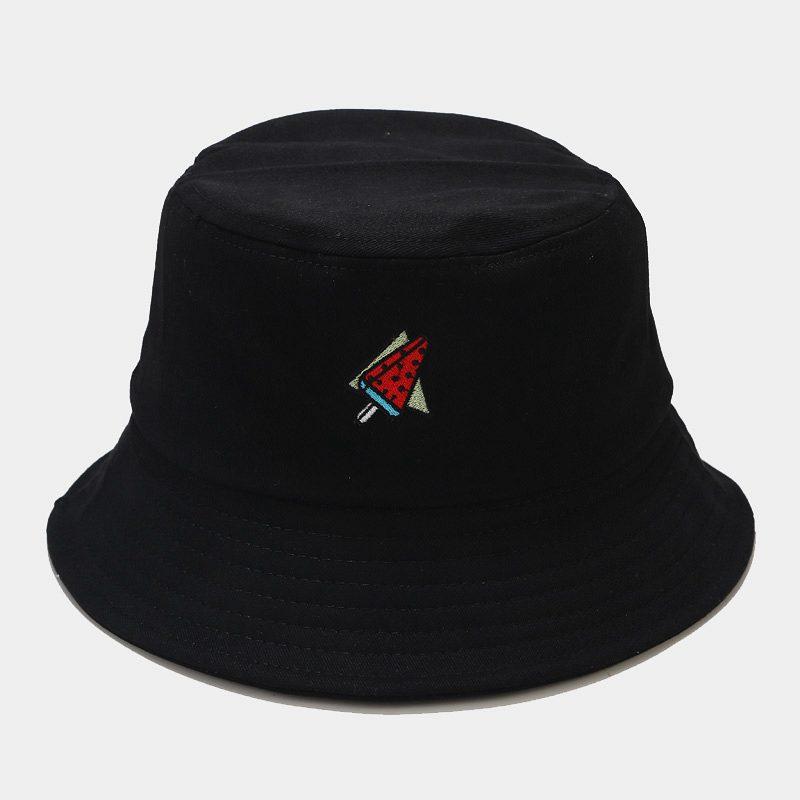 Panama Bucket Hat Fruit Strawberry Embroidered Fishing Cap Men Women Travel Beach Sun Hats