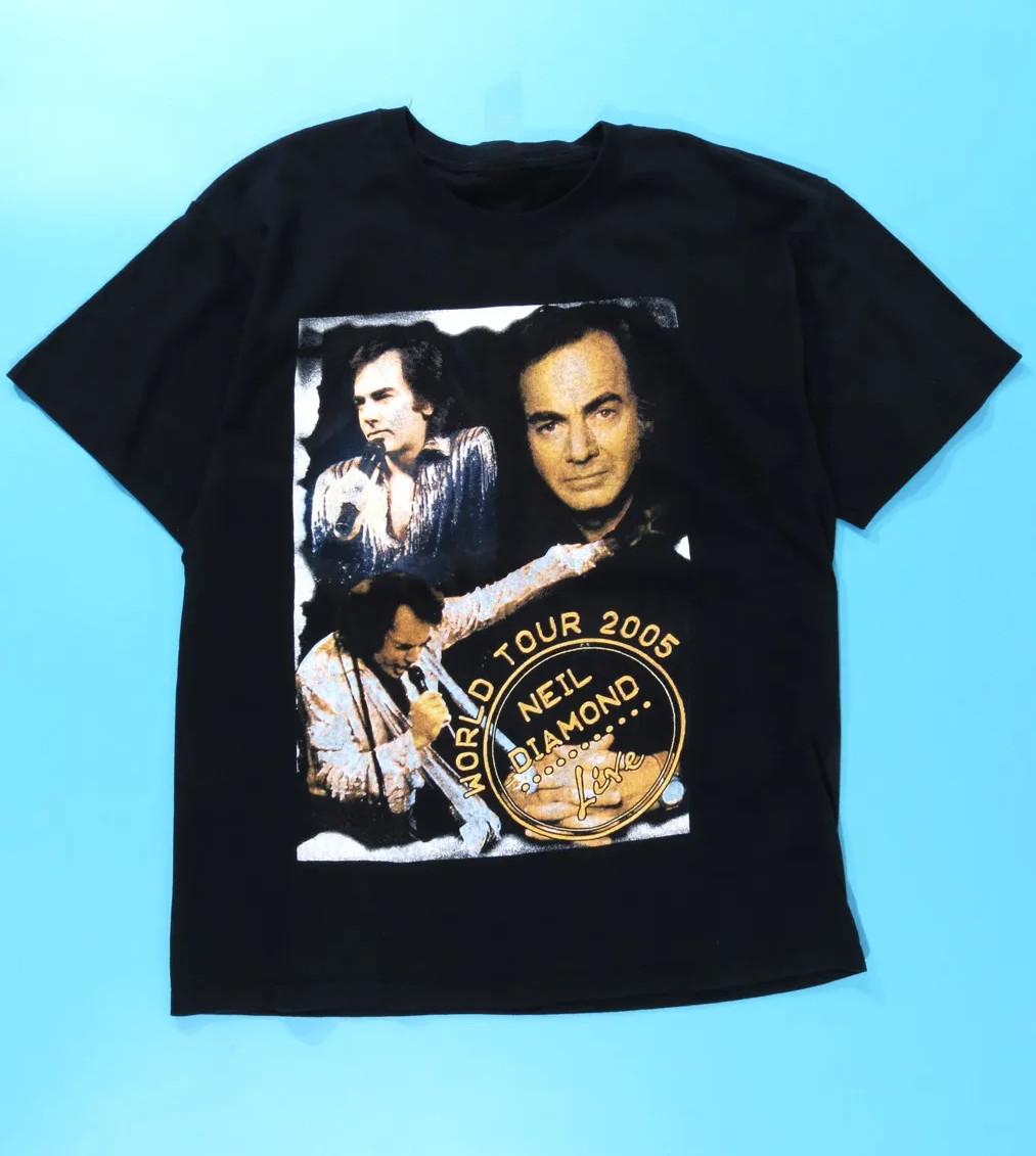 World Tour 2021 Neil Diamond Shirt Classic Black Unisex S-234XL 1V0056 L