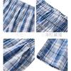Ziyouxi Men's Pure Cotton Pajama Pants, New Home Wear, All-Season Long Pants, Spring And Summer Wearable, Plaid Loose Casual Youth Style