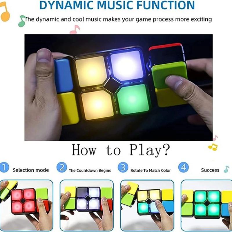 Gra Flipslide, Elektroniczna gra ręczna | Przewracaj, przesuwaj i dopasowuj kolory, aby pokonać zegar - 4 tryby gry - Wielokrotna gra