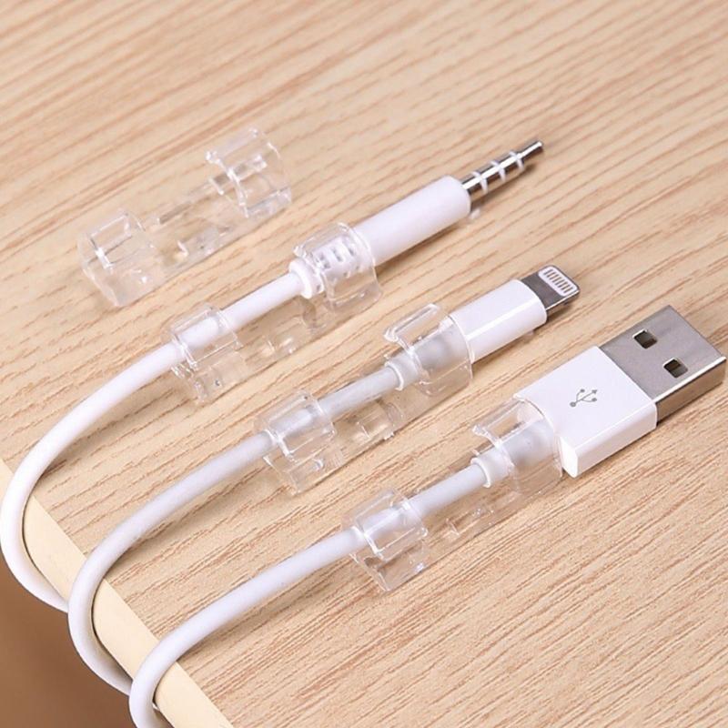Adjustable Cord Clip Wire Holders No Drill Installation Reusable Cable Organizers Plastic Cable Clip For Desk Wall Car