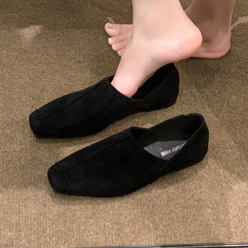 Fashion Women Square Toe Flats Loafers Shoes Brand Party Summer Sandals 2025 Elegant New Casual Sneakers Fashion Walking Shallow Zapatos