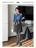 Woolen Women's A-line Pleated Skirt - 2025 Dark Gray Mid-Length Autumn/Winter Collection