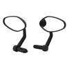 1 Pair Bike Rearview Mirrors 360 Degree Rotation Cycling Bar End Handlebar Mirror for Mountain Road