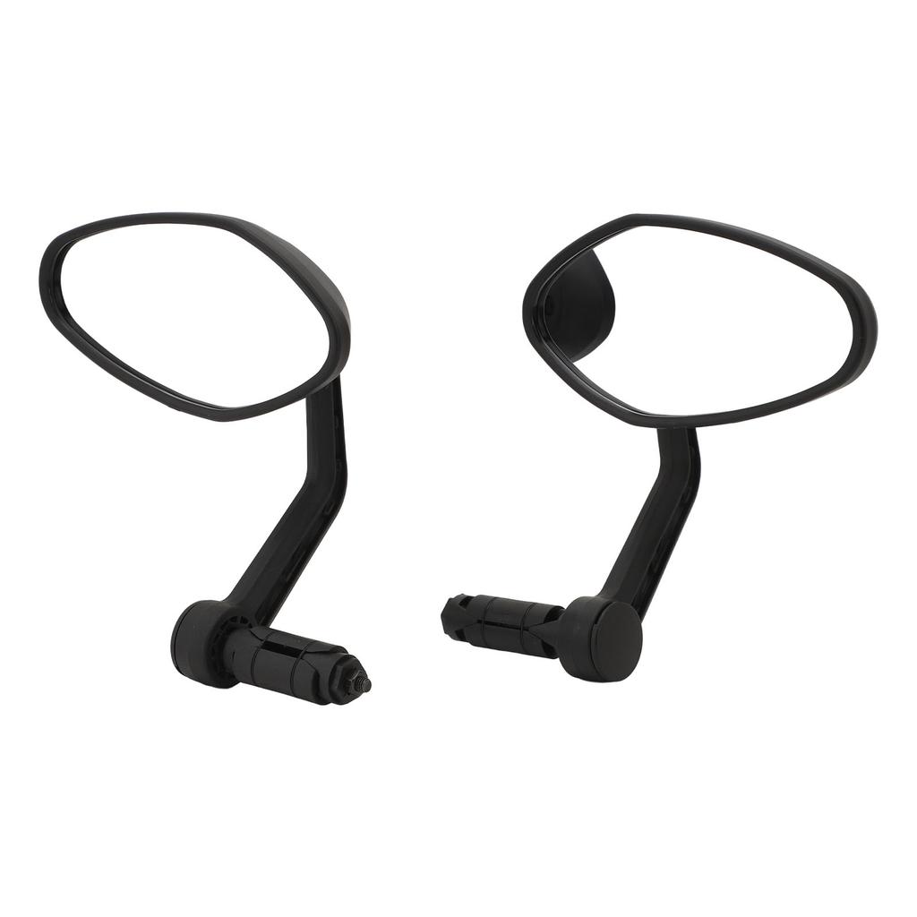 1 Pair Bike Rearview Mirrors 360 Degree Rotation Cycling Bar End Handlebar Mirror for Mountain Road
