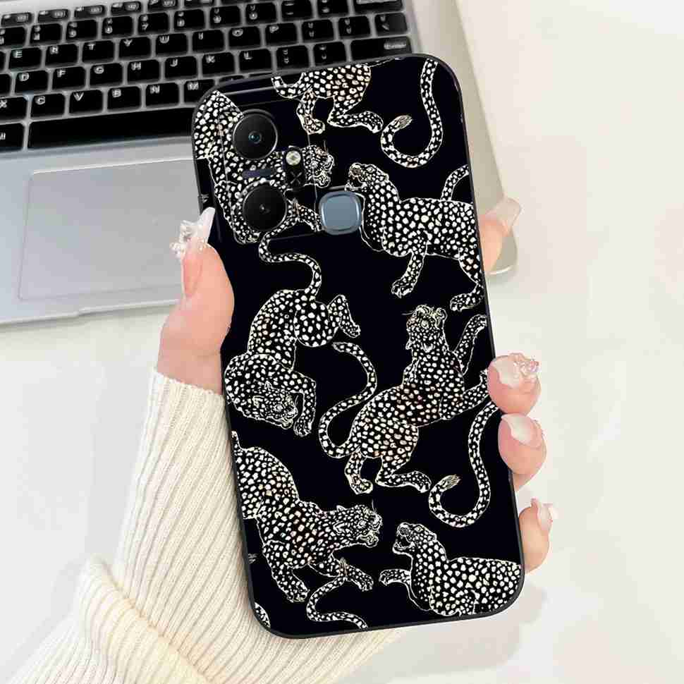 For Infinix Smart 6 Plus X6823C Case Luxury Floral Fashion Soft Silicone Cover For Infinix Smart 6Plus X6823 6.6" Phone Case