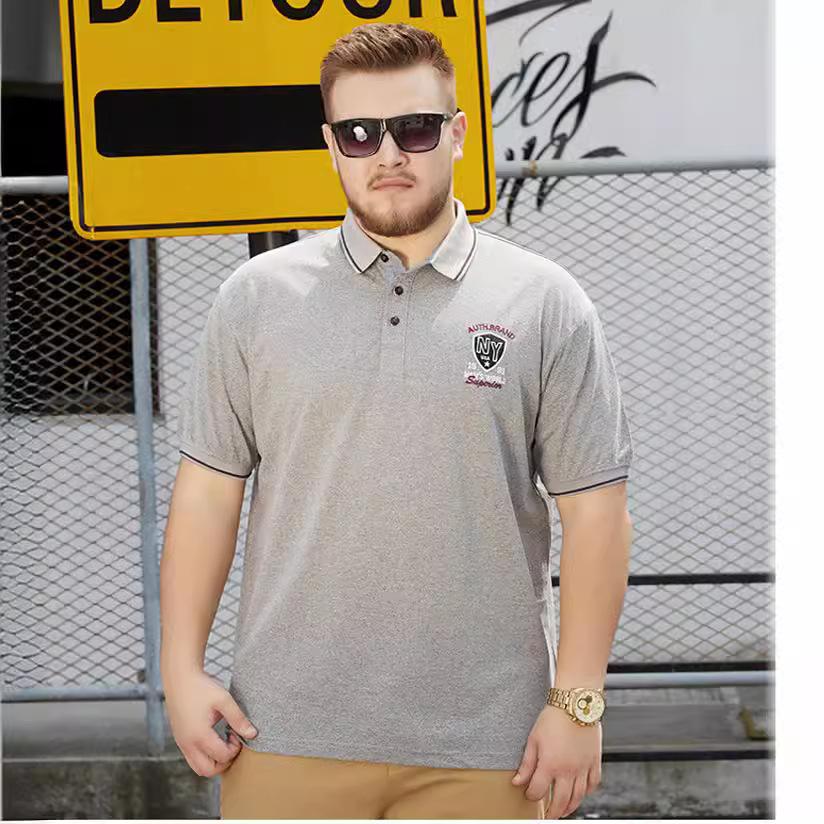 Short Sleeve Polo Shirts for Men Work Pullover Shirts Moisture Wicking Lightweight Golf Shirts Men's Summer Loose Fit Button Up Collared Tee Shirt