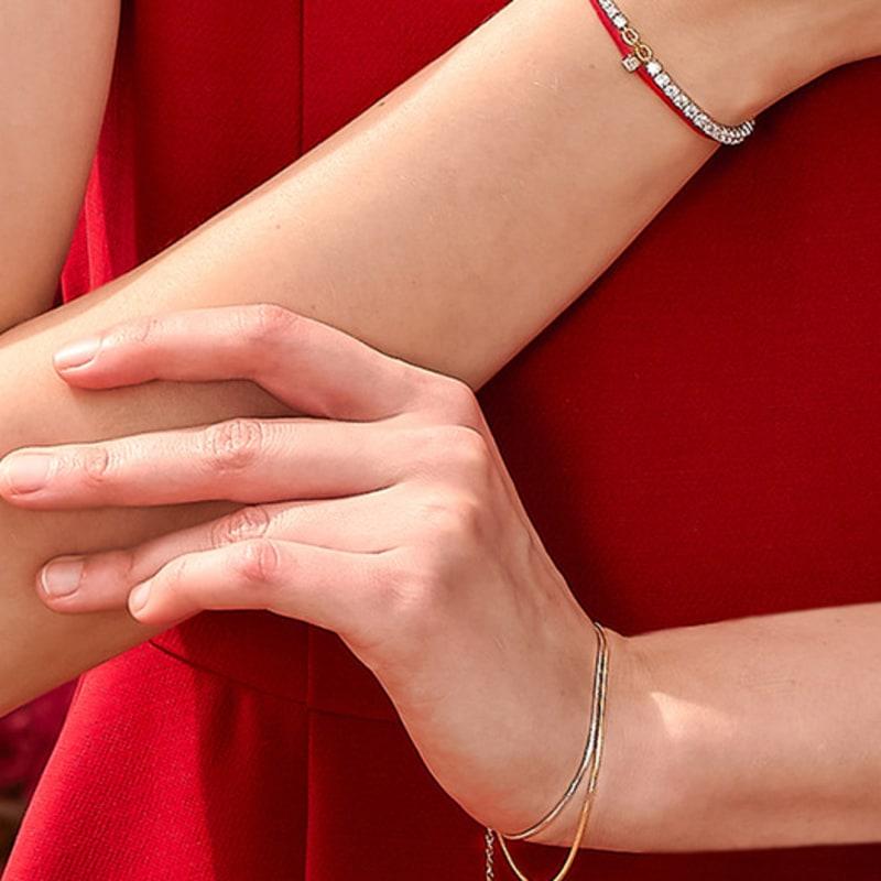 BE/GINS Brățară lanț Boa bicolor