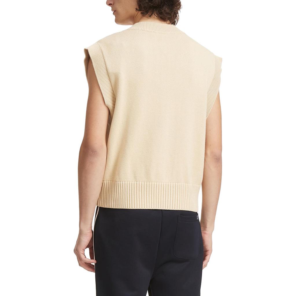 AMIPARIS Tank Tops Men's Beige V-neck Moderate UKS708016714