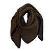 Ingenious Handmade Hemming! 100% Wool Triangle Scarf Women's Winter Versatile Solid Color Shawl Scarf Dual-purpose