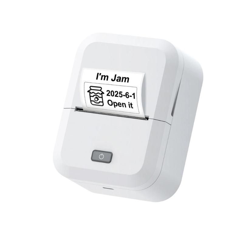 Inkless Thermals Barcodes Label Printer With Bluetooth-compatible Connectivities And Rechargeable Battery For Printing