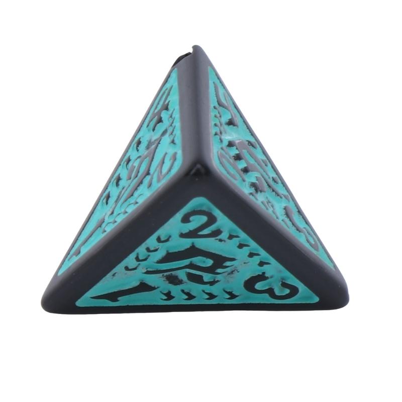 7Pcs/set Polyhedral Acrylic Dices Multiple Face Various Shape Digital Game Dices for Club Party Family Board Game Props