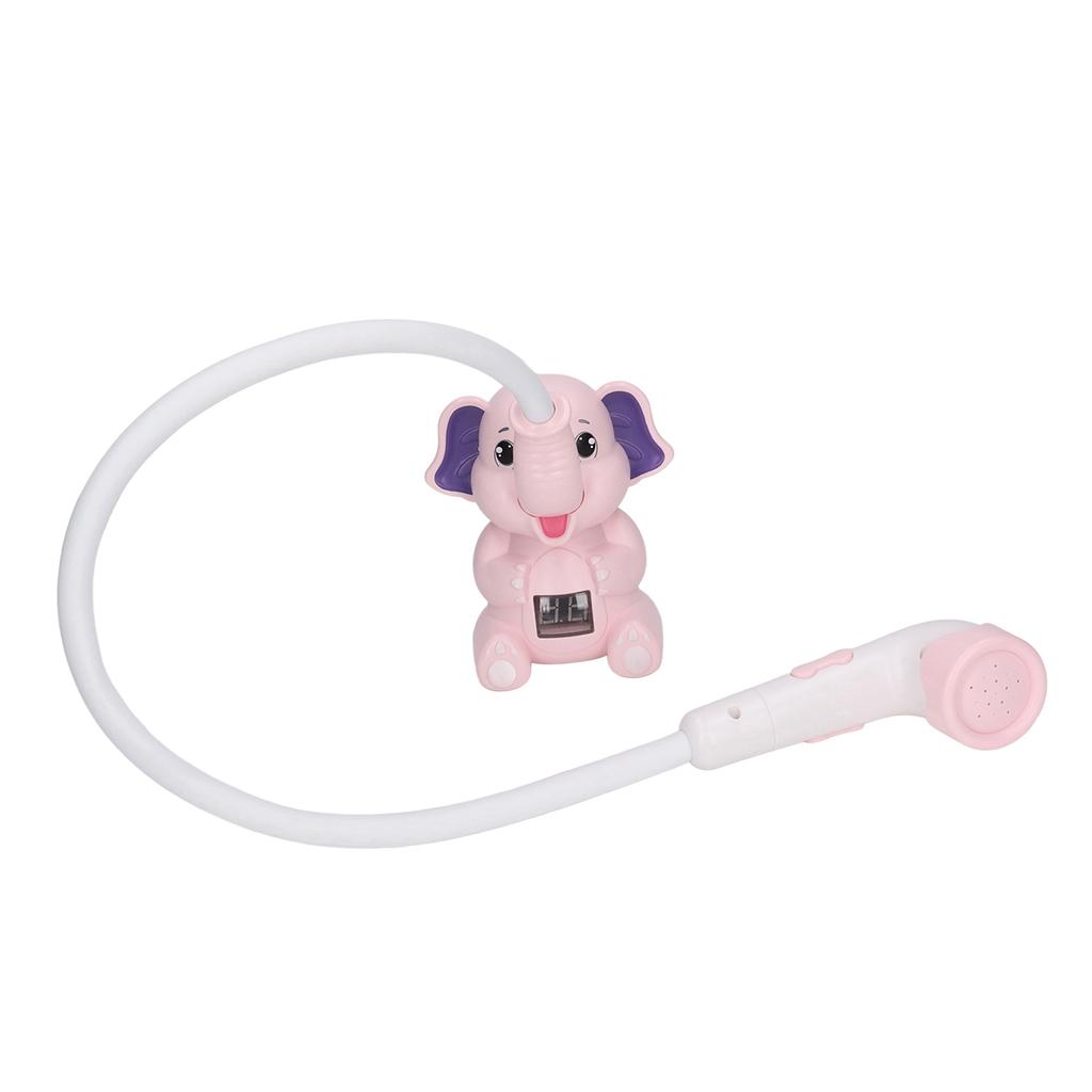Babybadewanne Duschkopf mit Thermometer Tierförmiges IPX7 wasserdichtes flexibles Schlauch-Wassersprühspielzeug