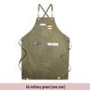 Custom Logo Floral Canvas Apron for Milk Tea, Baking, Kitchen, and Barber Use - Thickened for Men and Women
