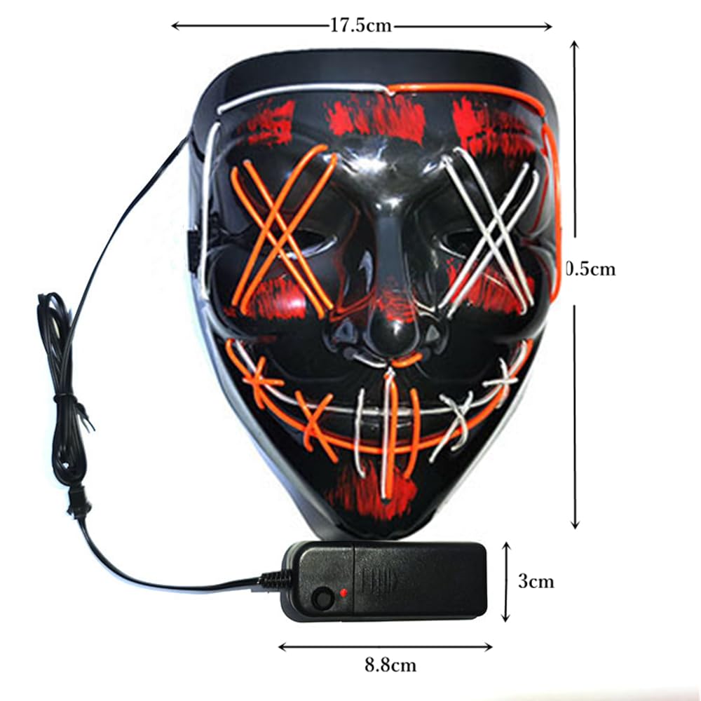 Cosplay Luminous Luminous Event Cosplay [Abuqino] Mask, Mask, Mask, Mask, Costume, Party, Masquerade, Festival, (Blue + Orange)