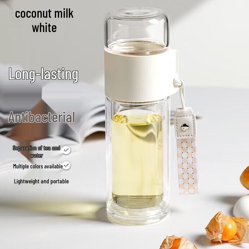 

FUGUANG Double-Wall Tea Infuser Glass Bottle