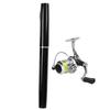 Pocket fishing pole with reel ultralight mini retractable fishing rod kit for and ice fishing wheel, material, pen-shaped design, sea, rock, stream,
