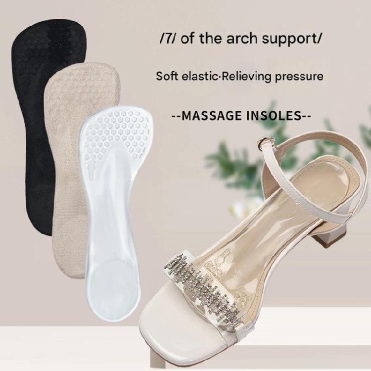 2 Paar High Heel Gel-Einlagen mit ergonomischer Fußgewölbeunterstützung für Damen, Antirutsch, Unsichtbare Schuhpolster Einlagen Polster