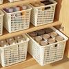4 Pièces Paniers de Rangement avec Poignée Grande Capacité Creux Respirant Empilables Décoratifs Conteneurs de Rangement pour Jouets Vêtements