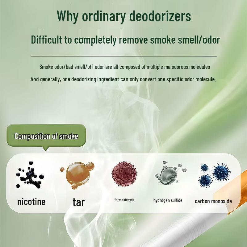 Long-Lasting Enzyme Air Purifier Spray: Removes Smoke & Nicotine for Fresh Indoor & Car Air