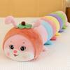 Cute Apple Caterpillar Long Pillow Plush Toy Children's Companion Doll Leg Cushion Doll