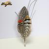 New Feather Brooch Lapel Pins for Suit Dress Badge Elegant Accessories Exquisite Fashion Business Wedding Jewelry