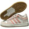 Adidas Originals Anti Slip Wear Resistant Low Top Skateboard Shoes Unisex White Pink Sneakers JI3361