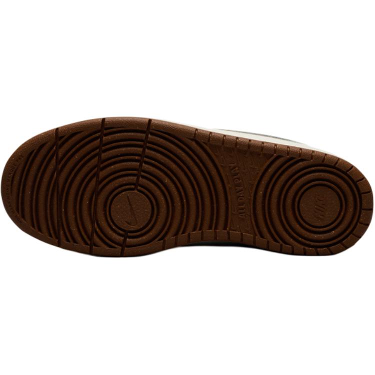 New Nike Court Borough Anti Slip Wear Resistant Low Top Kids' Skateboarding Shoes White Yellow HV1804-121