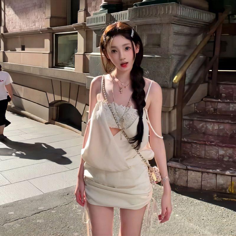 

Стиль чистой страсти Молодежное платье-топ на бретелях с вышивкой, женское, лето 2025, новинка, облегающая короткая юбка по бедрам [White] Sling Dress S Suggested 40.00 kg-50.00 kg