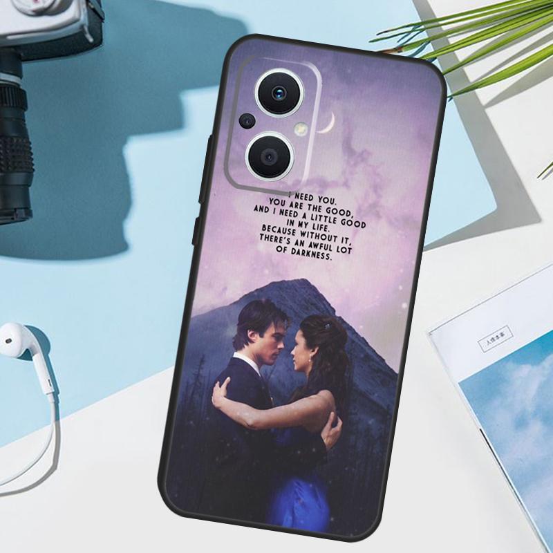 Vampire Diaries Damon Salvatore Cover For OPPO Reno 7 8 Lite 10 12 13 14 Pro 11 F 12F 13F 14F OPPO Find X8 X5 X6 X9 Pro Case