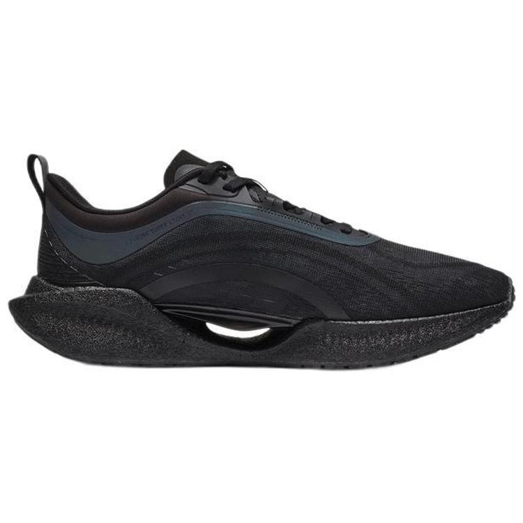New LiNing Super Light 19 Cushioning Anti Slip And Wear Resistant Reflective Low Top Running Shoes Men's Black ARBS001-3