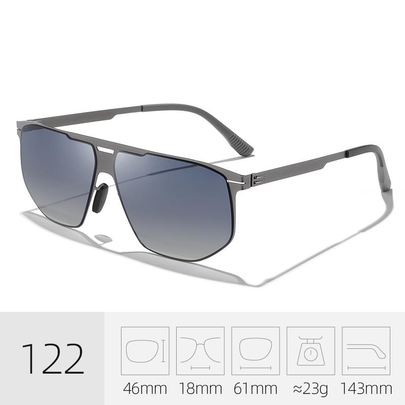 Men's Ultralight UV400 Frog Eye Polarized Sunglasses - High-End Nylon for Driving