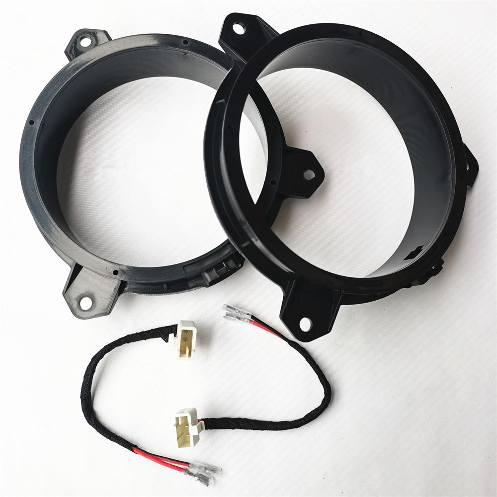 2x Audio 6.5'' Speaker Adapter Mount w/ Wire Harness for Toyota Corolla Lexus ES